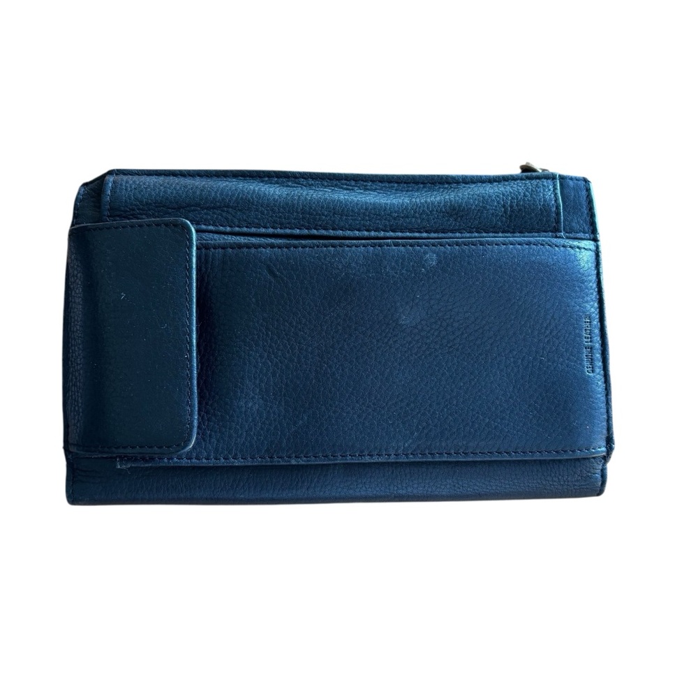 Fossil Black Leather Wallet Sleek Minimalist Design